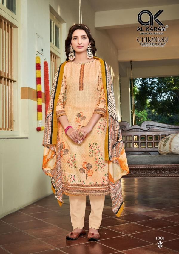 Al Karam Chikankari Vol-1 Cotton Designer Exclusive Dress Material